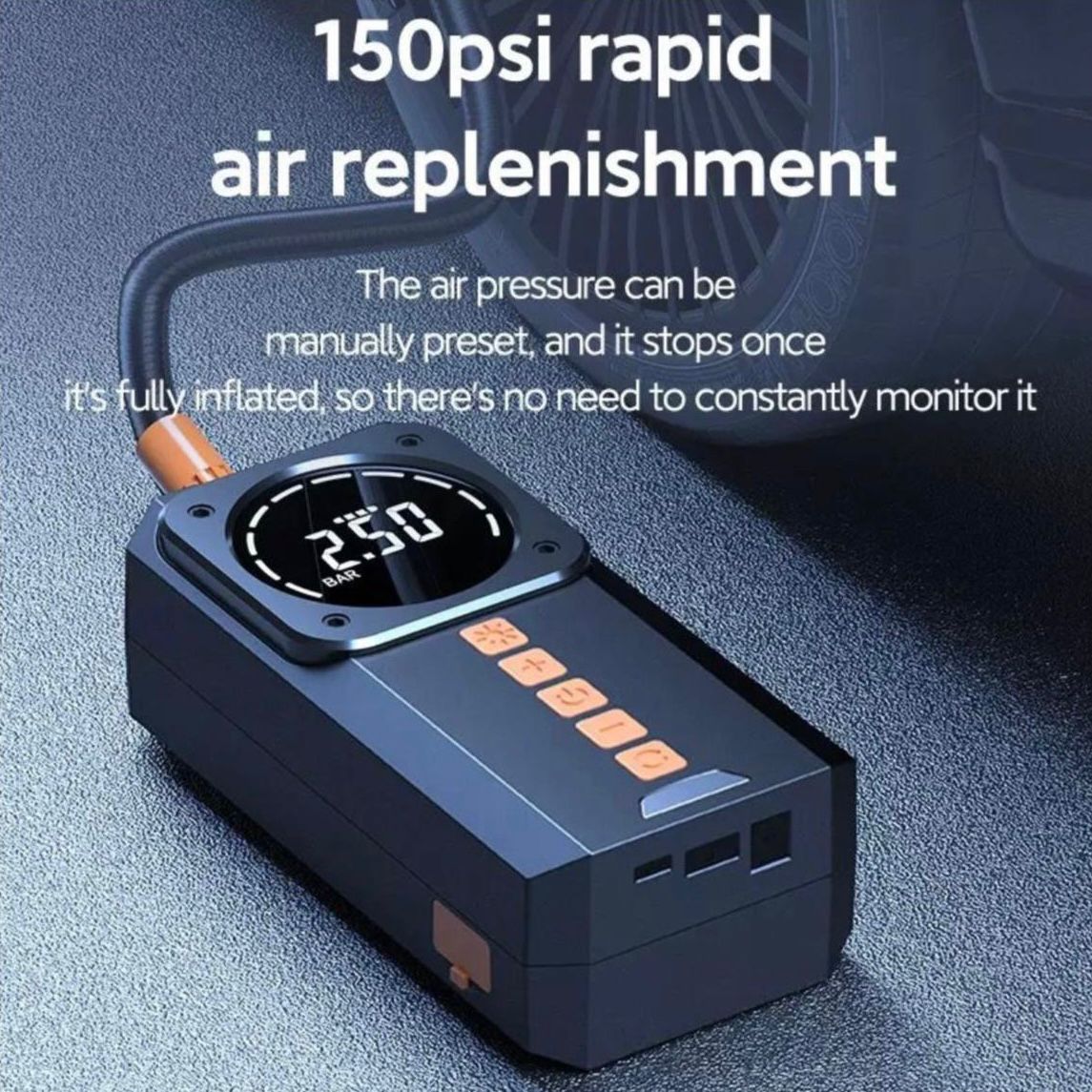 Car Jump Starter + Inflator (Wireless)