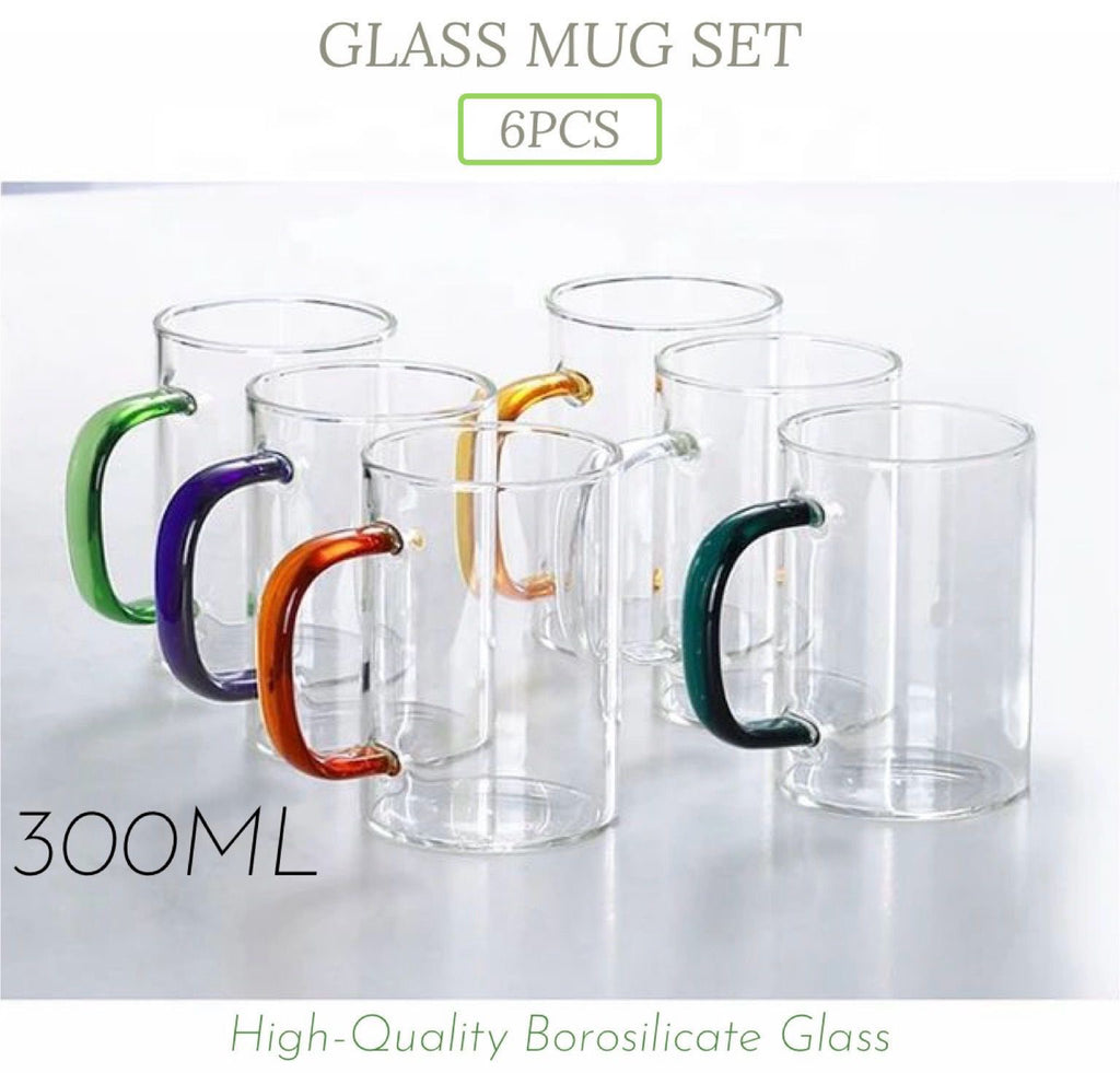 Glass Mug (6 pc Set)