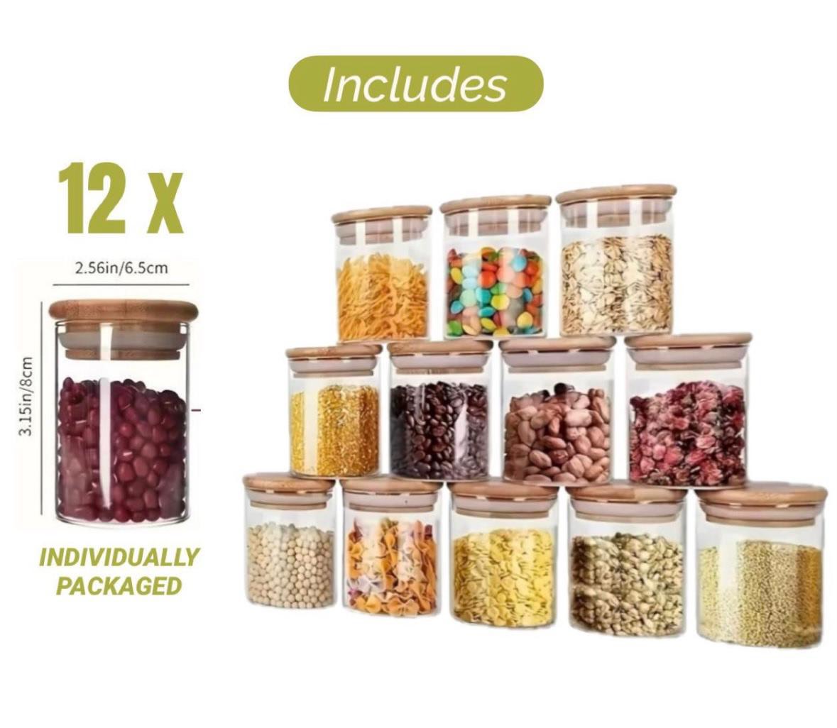 Spice Jars (12 Pc)