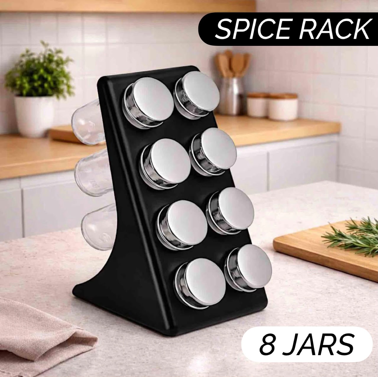 Spice Rack (8 Jars)