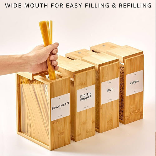 Bamboo Food Dispenser