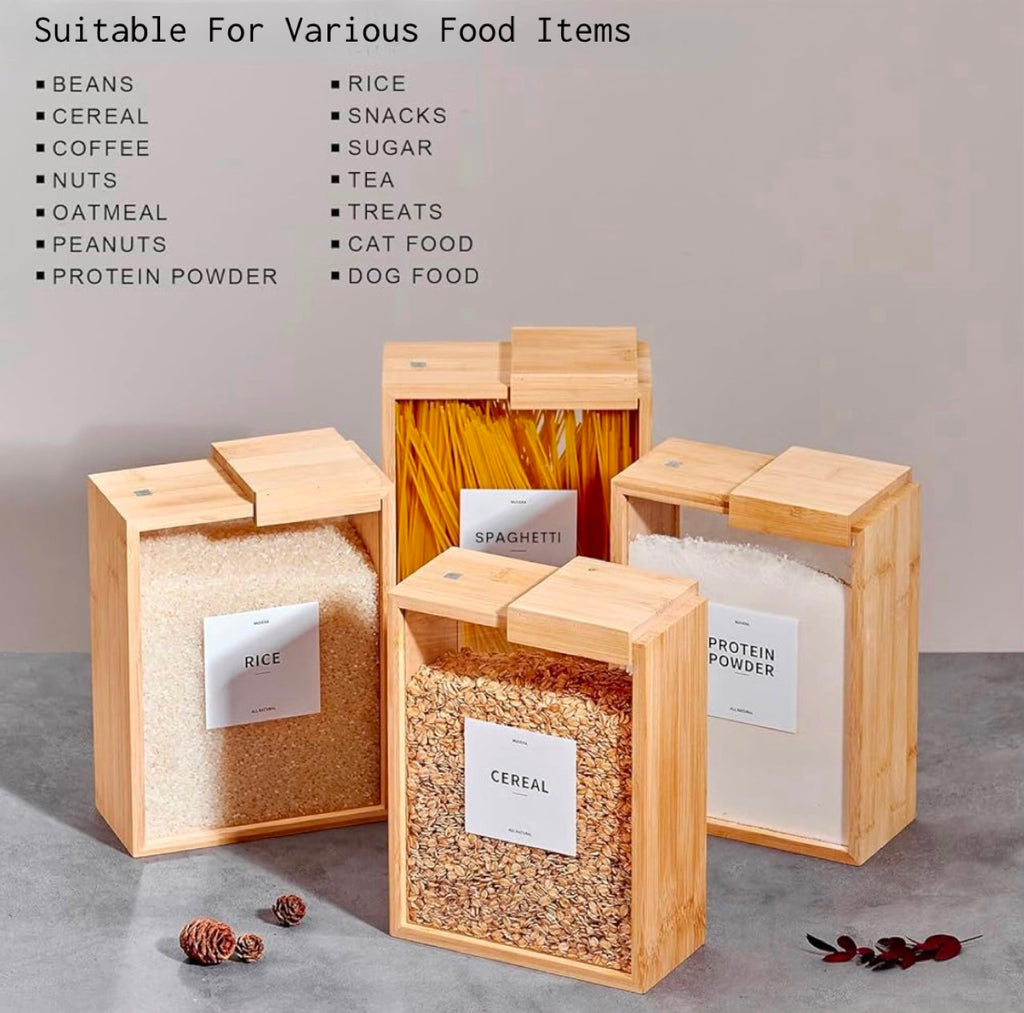 Bamboo Food Dispenser