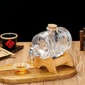 Glass Barrel Juice Dispenser with Wooden Stand
