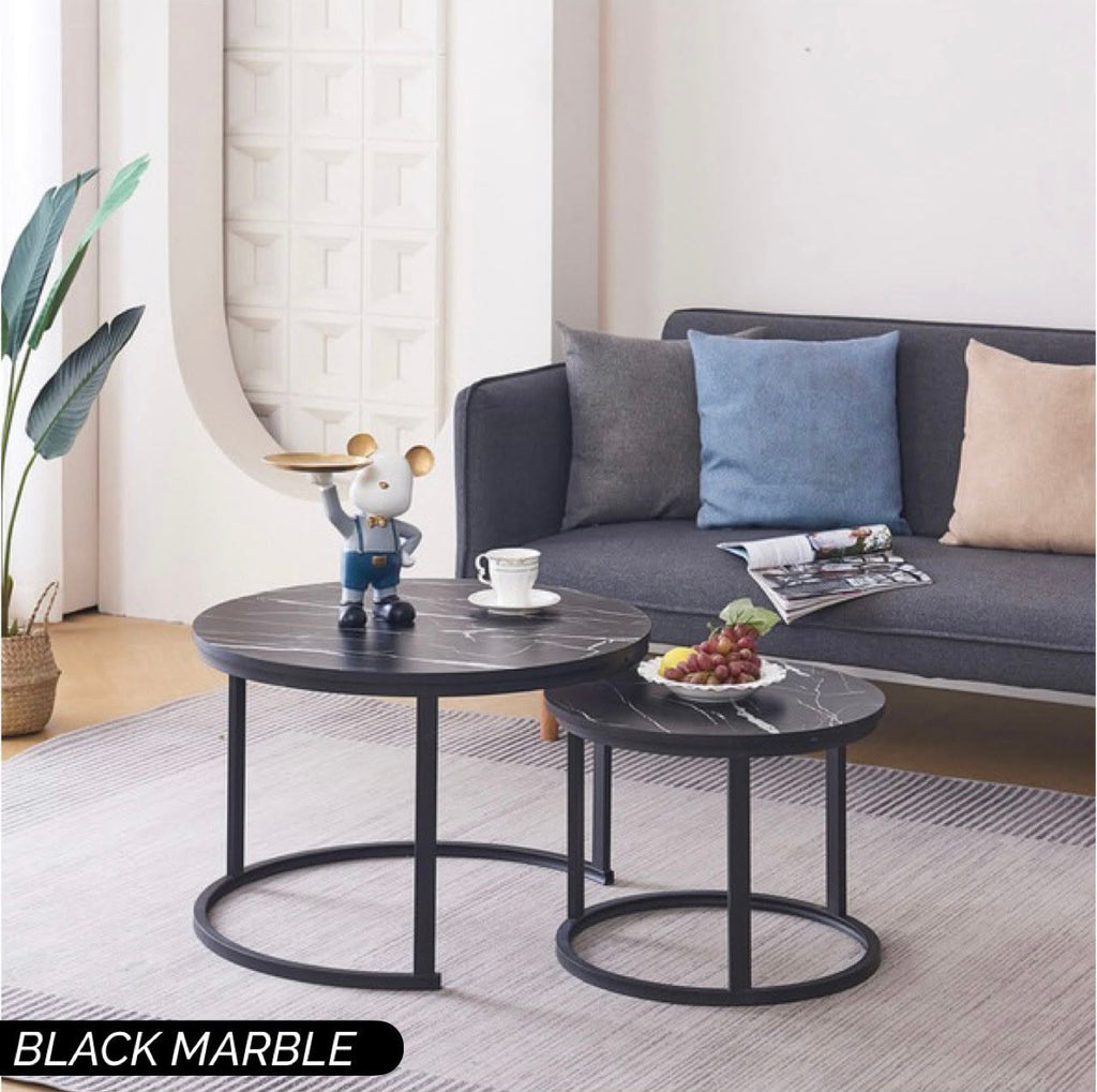 Round Nesting Center Table (2 Pcs)