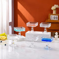 Square Crystal Dessert Bowl Set (6pc)